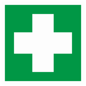 Знак безопасности светоотражающий EC-01 «Аптечка первой медицинской помощи»