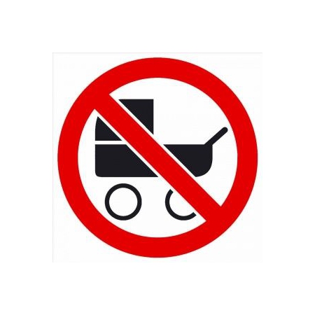 Знак Вход с коляской запрещен